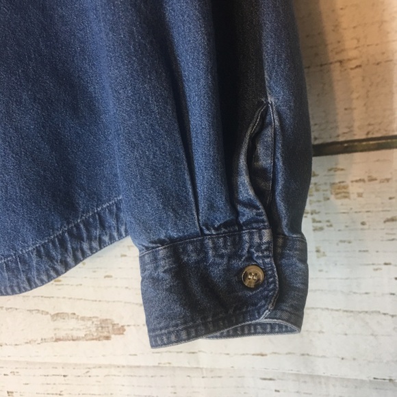 LEOPARD CAT DENIM TOP Jacket Shacket Size 20 but fits like an XL - Picture 5 of 14